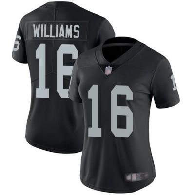 Nike Las Vegas Raiders #16 Tyrell Williams Black Team Color Women's Stitched NFL Vapor Untouchable Limited Jersey
